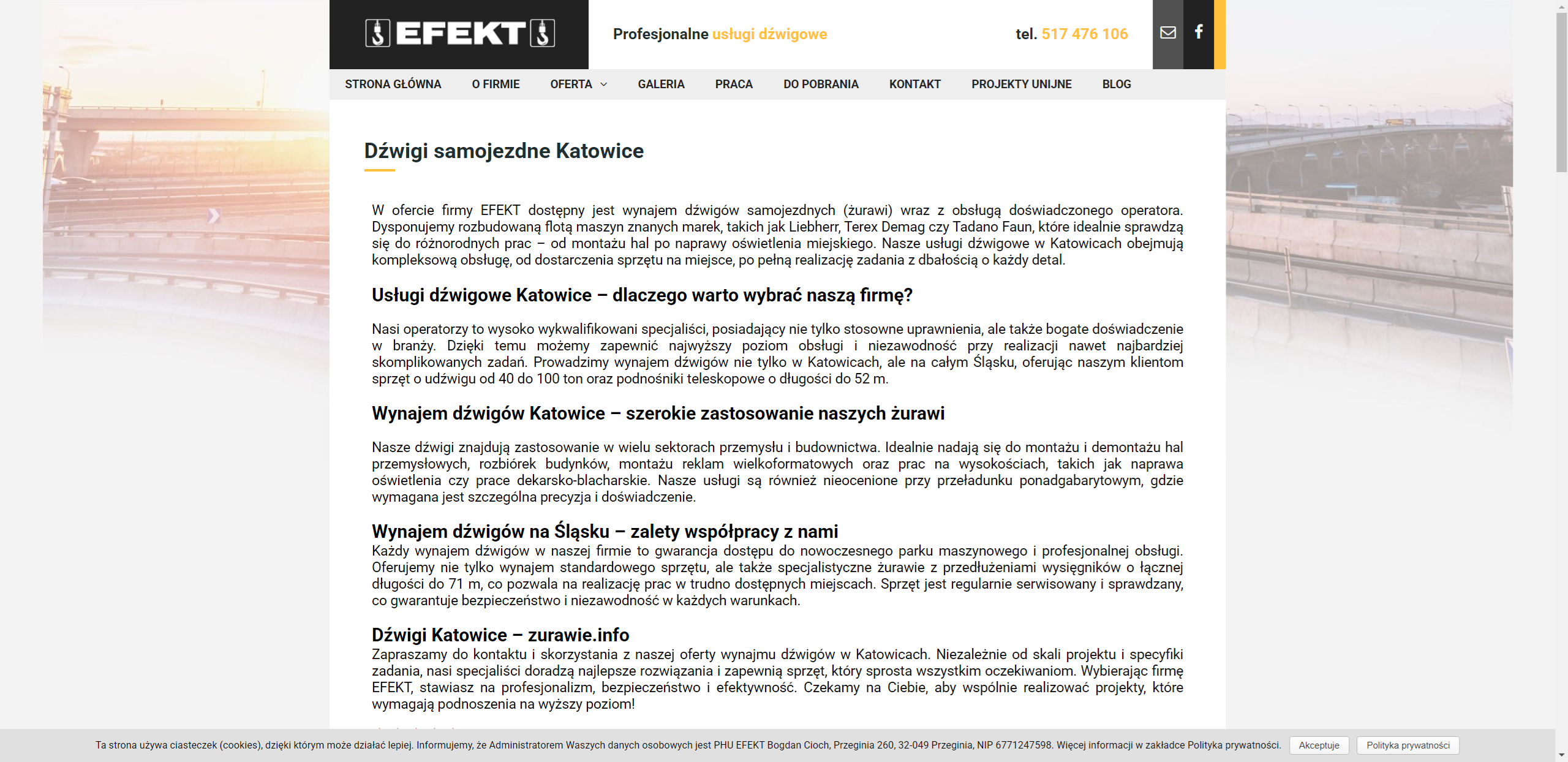 Nowoczesne dźwigi w Katowicach a bezpieczeństwo prac wysokościowych na placach budowy