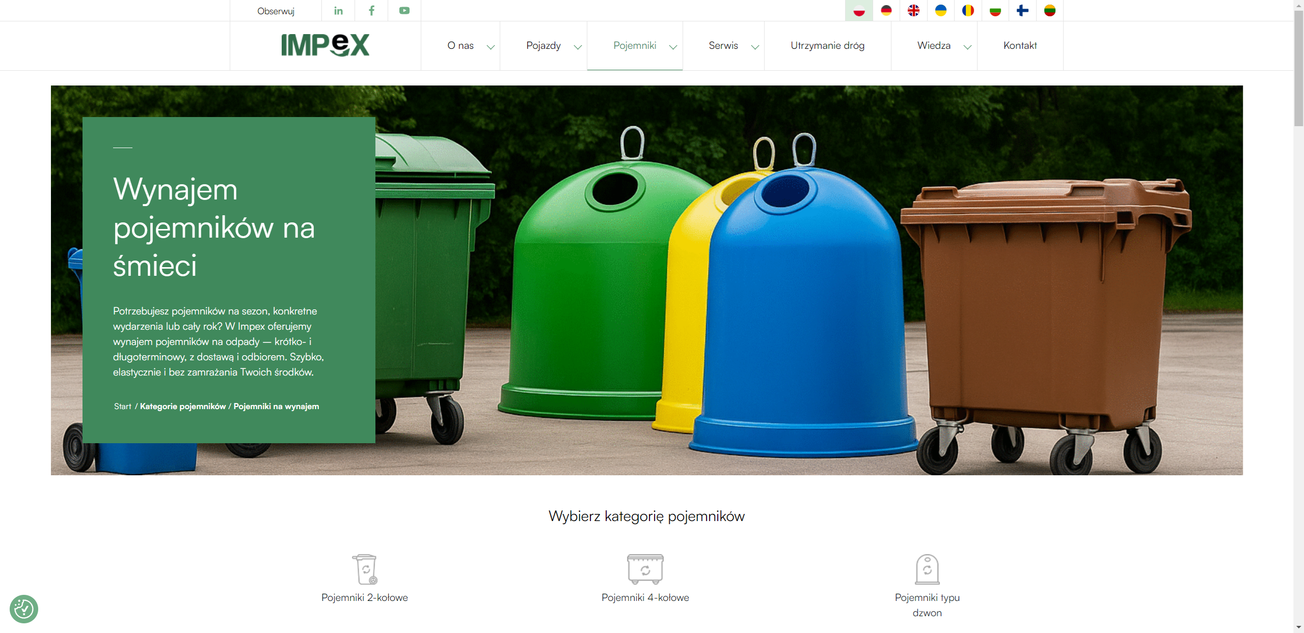 Wynajem pojemników na śmieci przy organizacji wydarzeń i imprez masowych