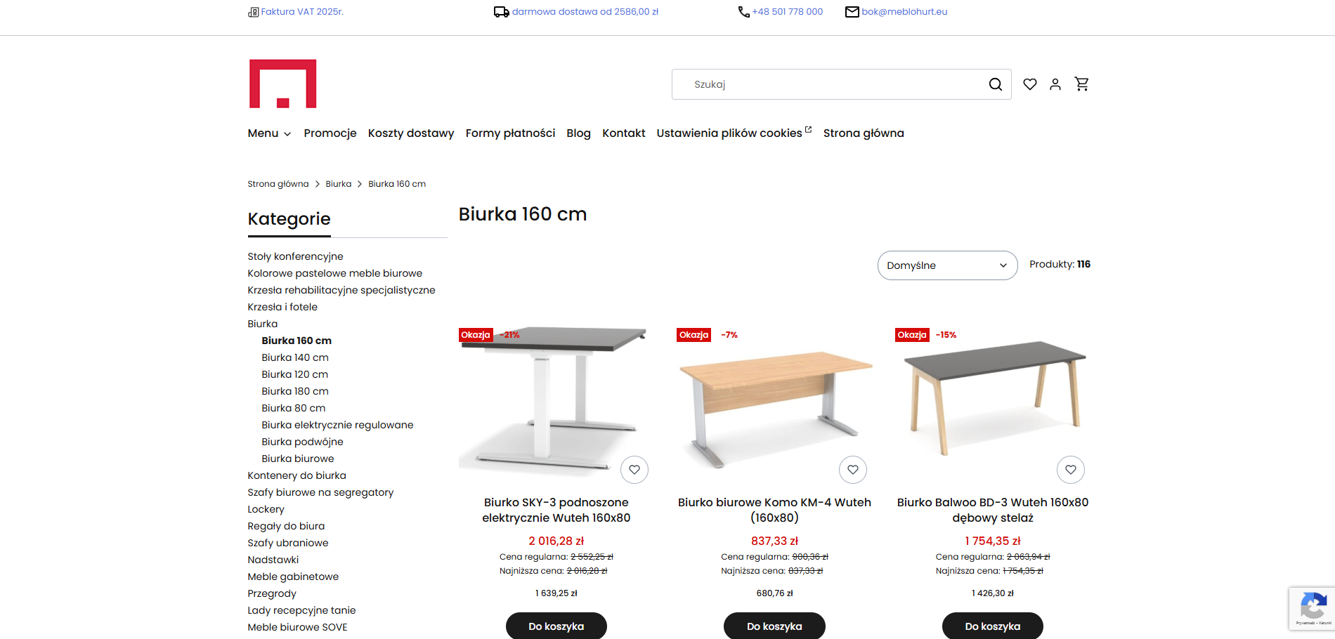 Dlaczego biurka 160 cm to najchętniej wybierane modele do pracy?