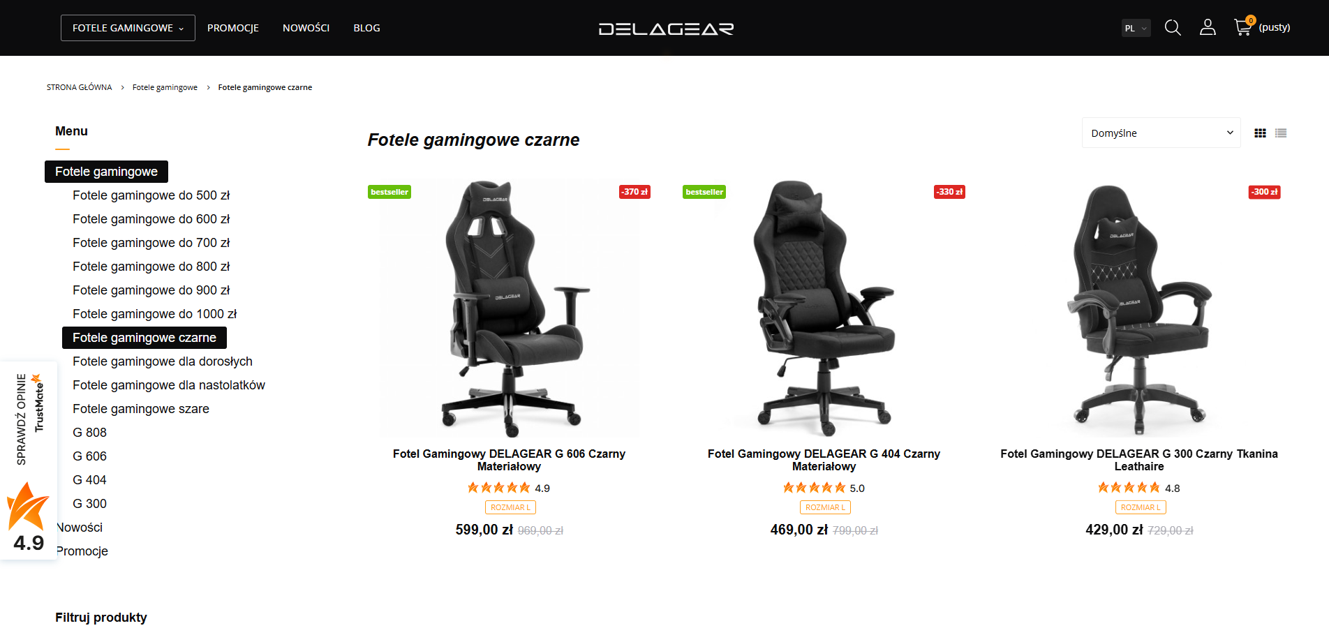 5 zalet czarnych foteli gamingowych, które doceni każdy gracz