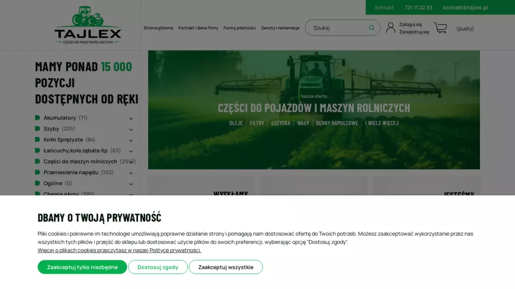 Części do maszyn rolniczych - Tajlex