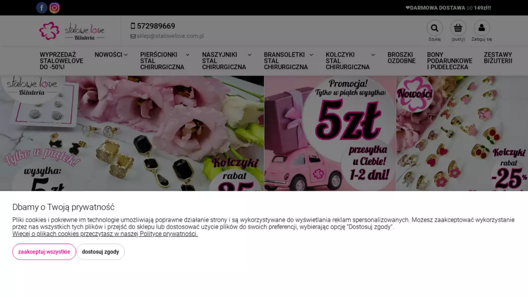 Biżuteria ze stali chirurgicznej - StaloweLOVE