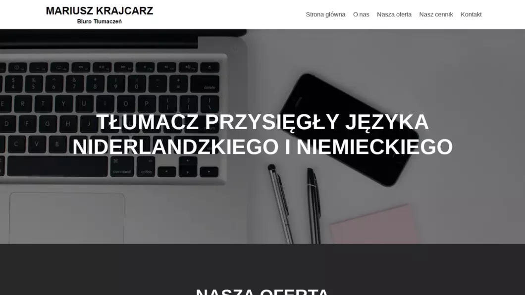 Mariusz Krajcarz - Tłumacz Przysięgły języka niderlandzkiego