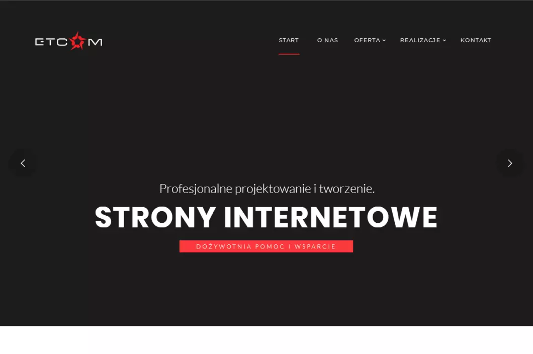 Agencja Interaktywna ETCOM - projektowanie i tworzenie stron www