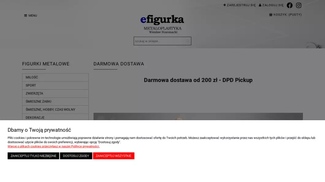 Figurki z metalu na prezent | Sklep internetowy efigurka