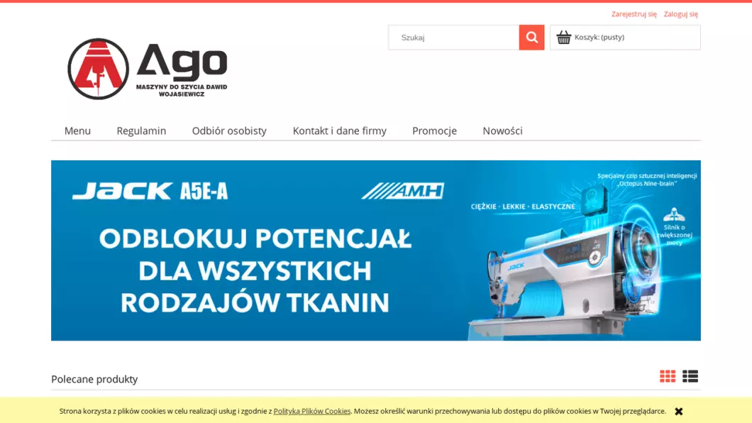 Maszyny do szycia | Sklep internetowy Ago Maszyny