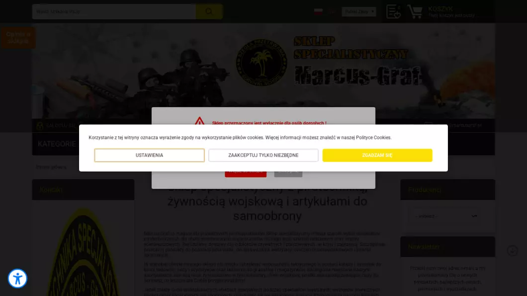Sklep militarny z żywnością, samoobroną | Sklep-militarny.com.pl