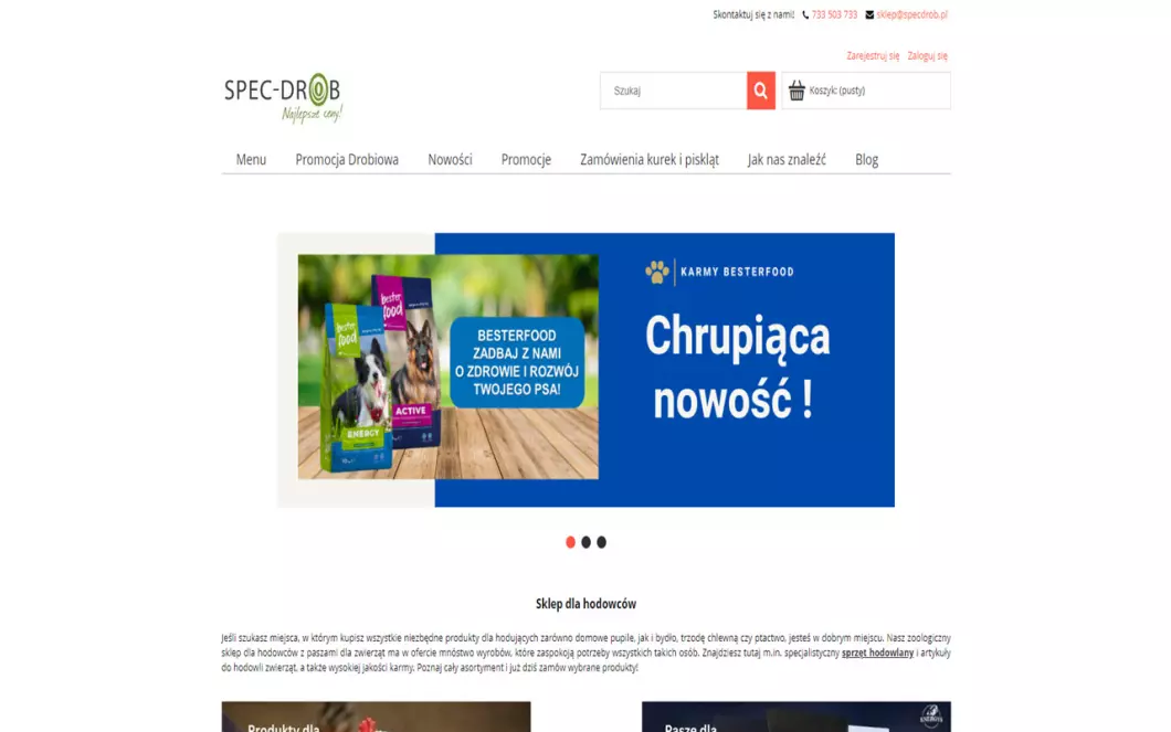 Spec-Drob - sklep dla hodowców