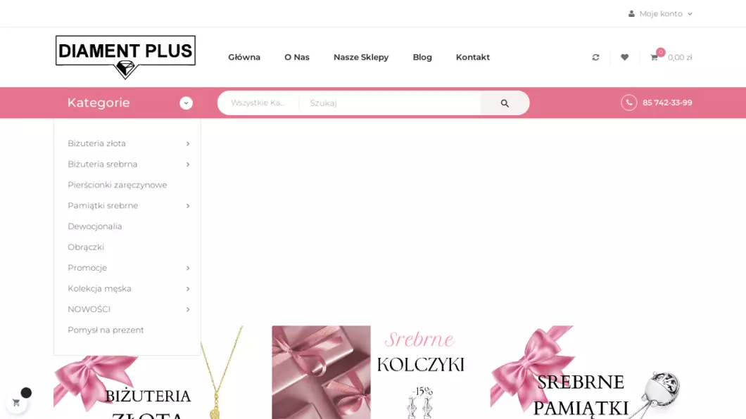 Sklep jubilerski Diament Plus